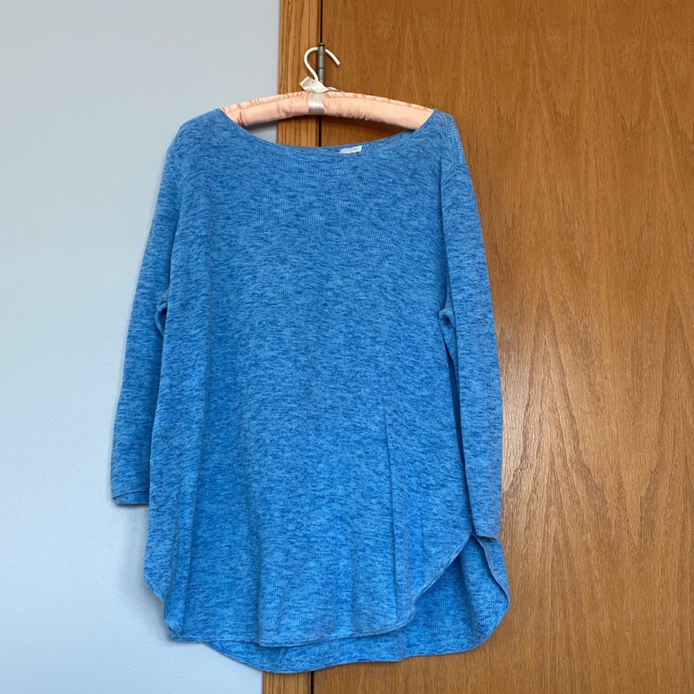 Eileen Fisher 3/4 length Organic Cotton Tunic Sweater
